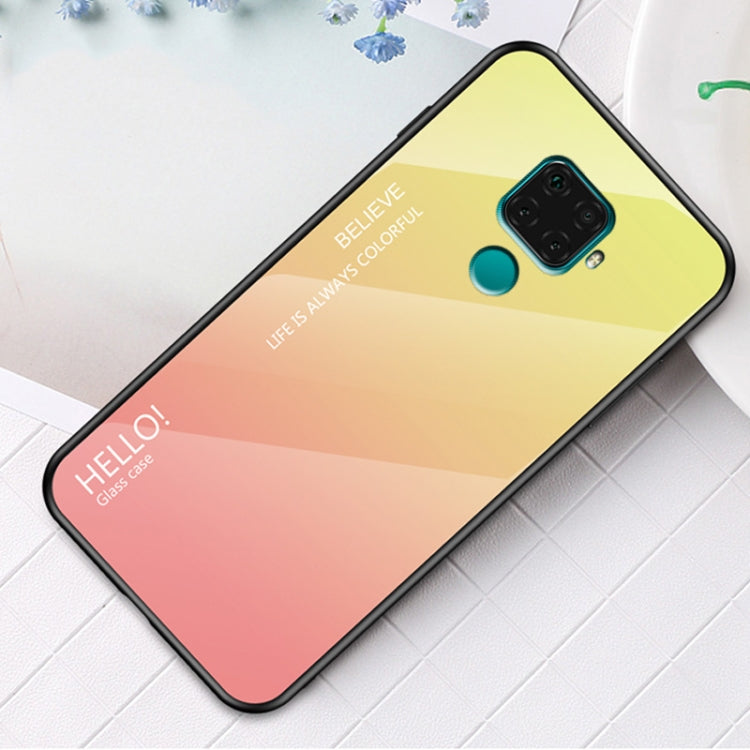 For Huawei nova 5i Pro Gradient Color Glass Case
