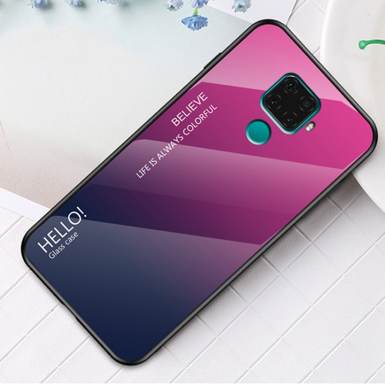 For Huawei nova 5i Pro Gradient Color Glass Case
