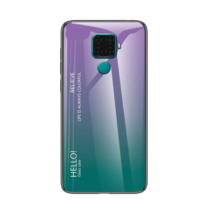 For Huawei nova 5i Pro Gradient Color Glass Case