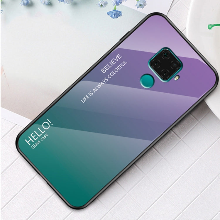 For Huawei nova 5i Pro Gradient Color Glass Case