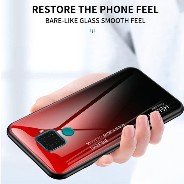 For Huawei nova 5i Pro Gradient Color Glass Case