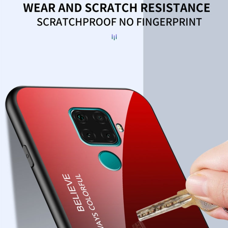 For Huawei nova 5i Pro Gradient Color Glass Case