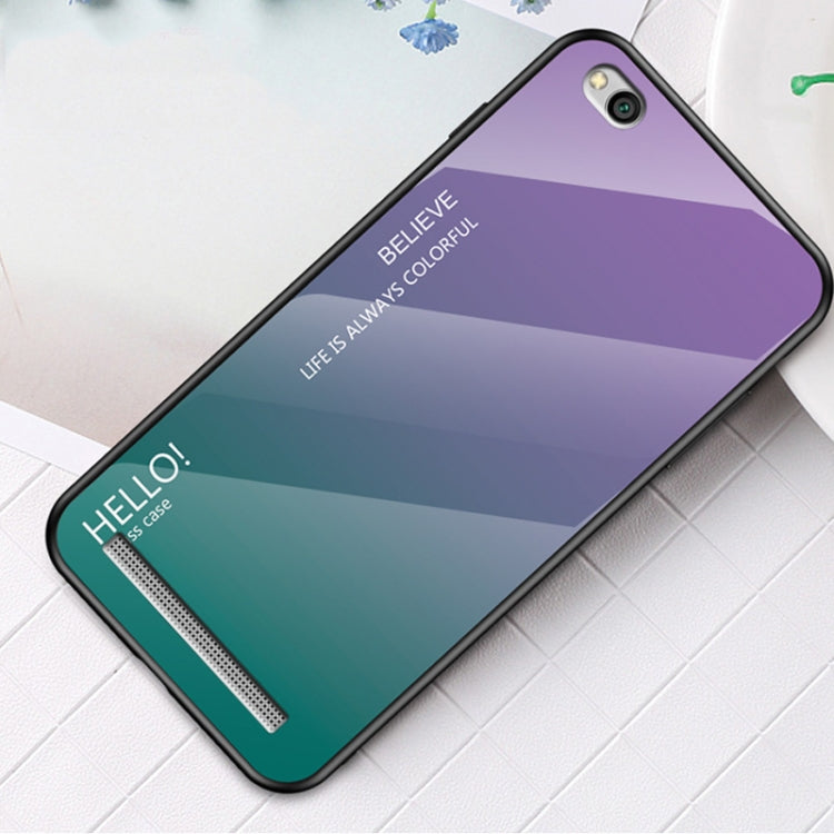 For Xiaomi Redmi 5A Gradient Color Glass Case