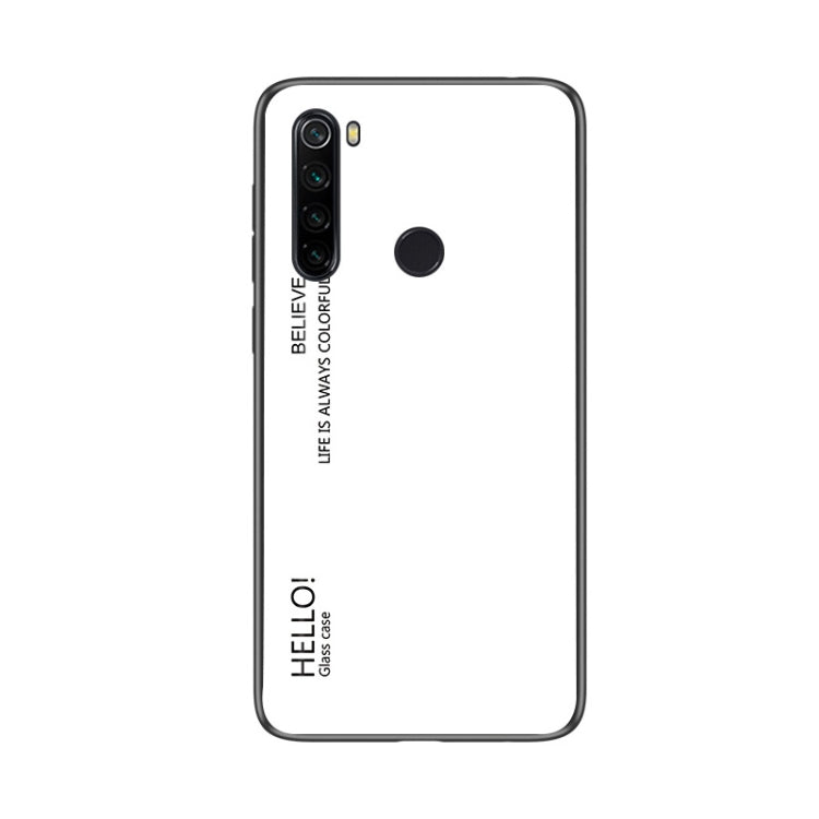 For Xiaomi Redmi Note 8 Gradient Color Glass Case