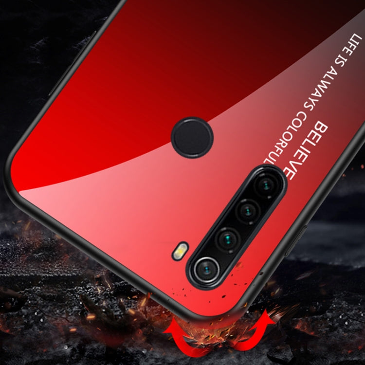 For Xiaomi Redmi Note 8 Gradient Color Glass Case