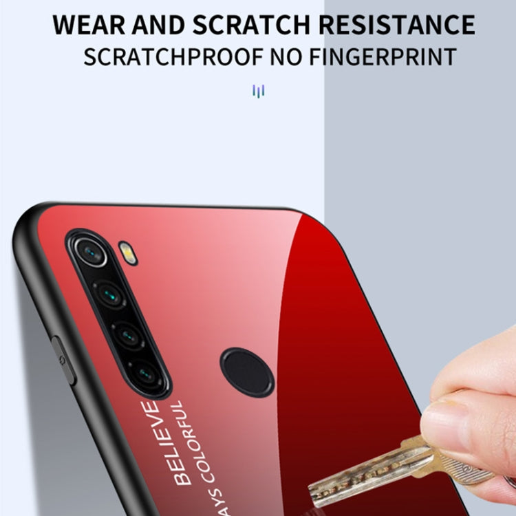 For Xiaomi Redmi Note 8 Gradient Color Glass Case