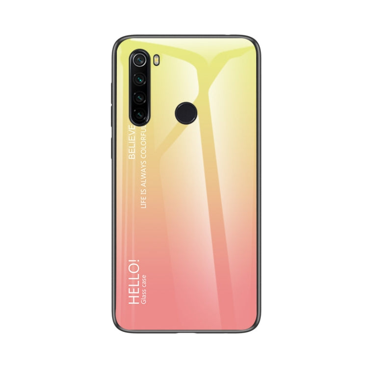 For Xiaomi Redmi Note 8 Gradient Color Glass Case