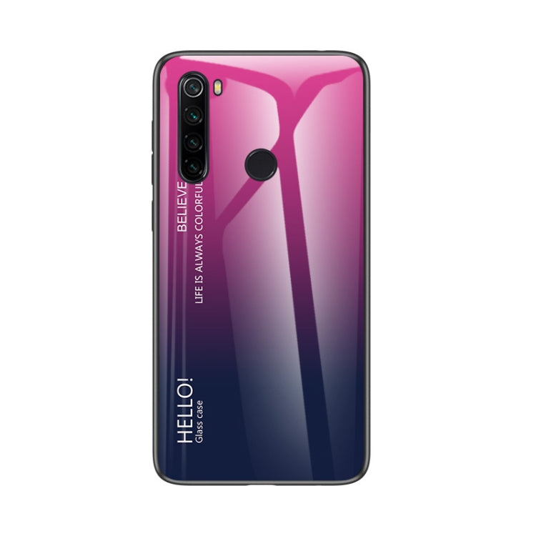 For Xiaomi Redmi Note 8 Gradient Color Glass Case