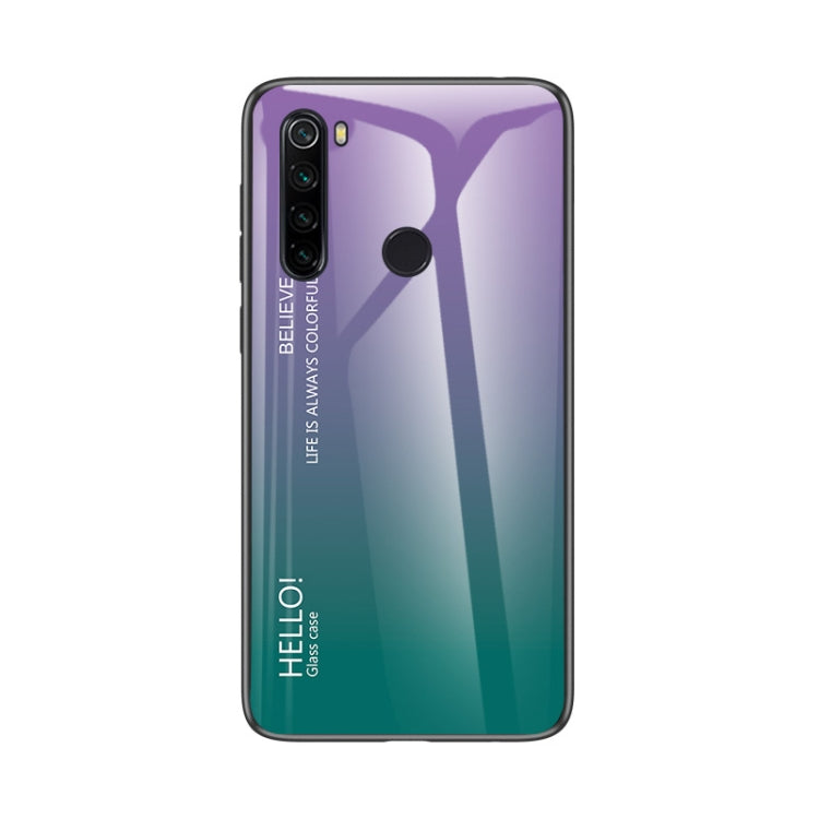 For Xiaomi Redmi Note 8 Gradient Color Glass Case