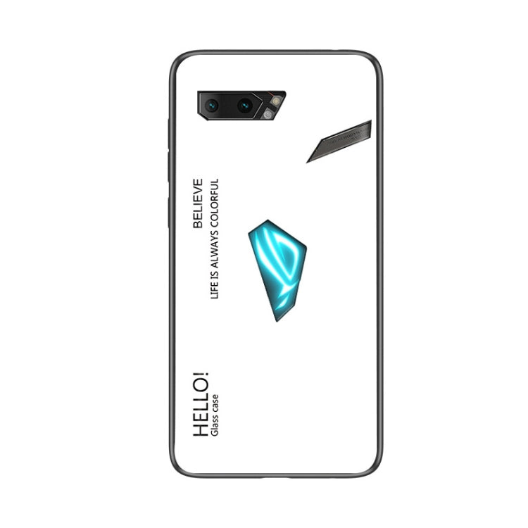 For ASUS ROG Phone II Gradient Color Glass Case
