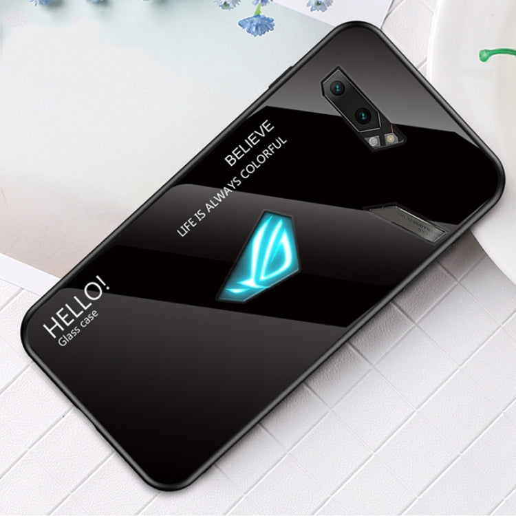 For ASUS ROG Phone II Gradient Color Glass Case