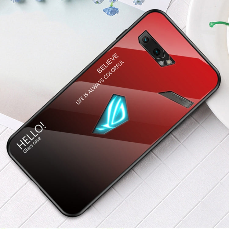 For ASUS ROG Phone II Gradient Color Glass Case