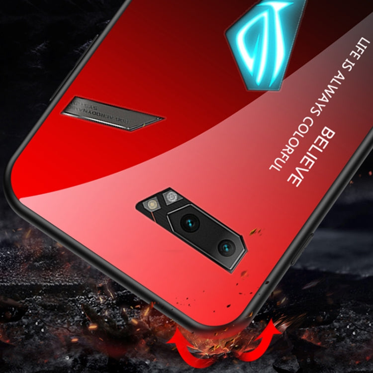 For ASUS ROG Phone II Gradient Color Glass Case