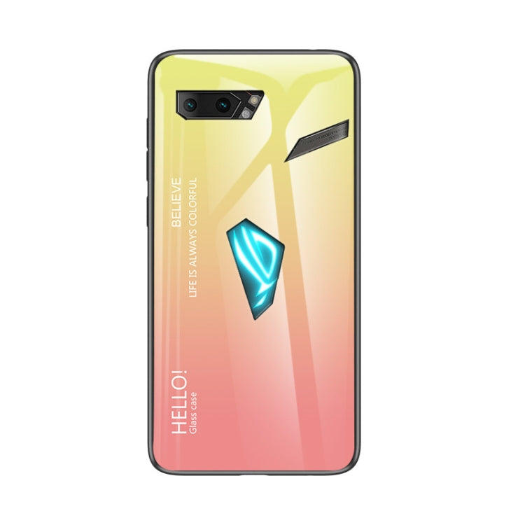 For ASUS ROG Phone II Gradient Color Glass Case