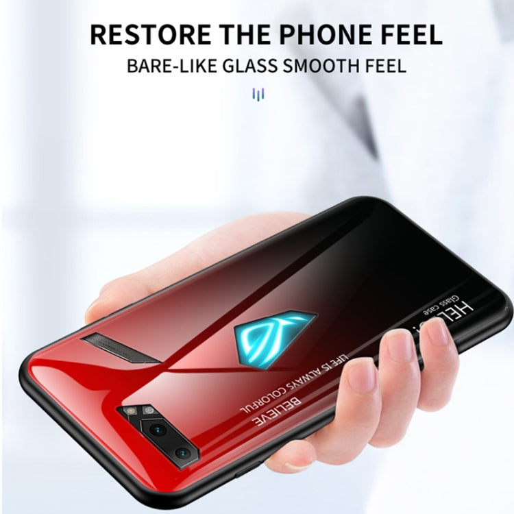 For ASUS ROG Phone II Gradient Color Glass Case