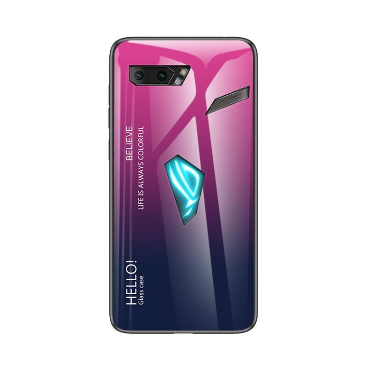 For ASUS ROG Phone II Gradient Color Glass Case