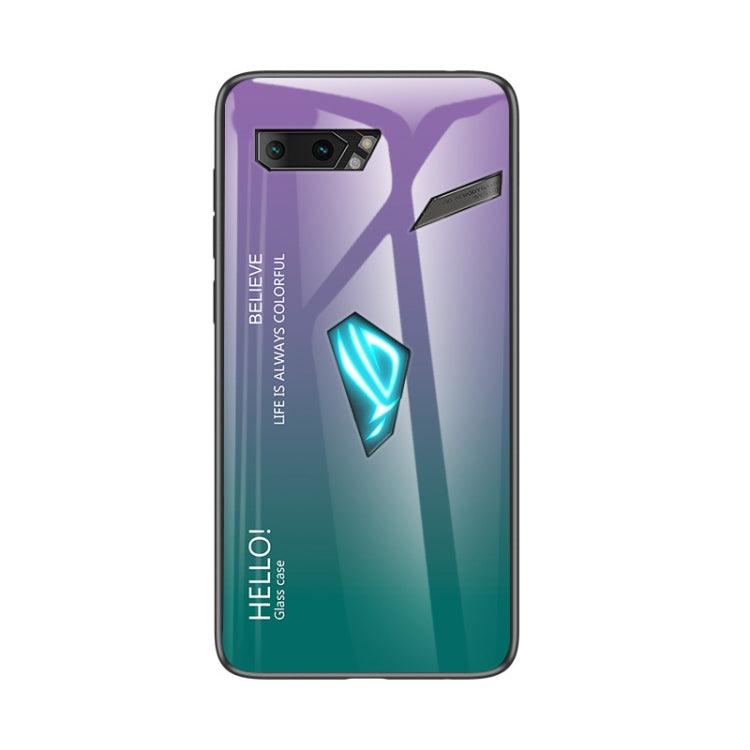 For ASUS ROG Phone II Gradient Color Glass Case