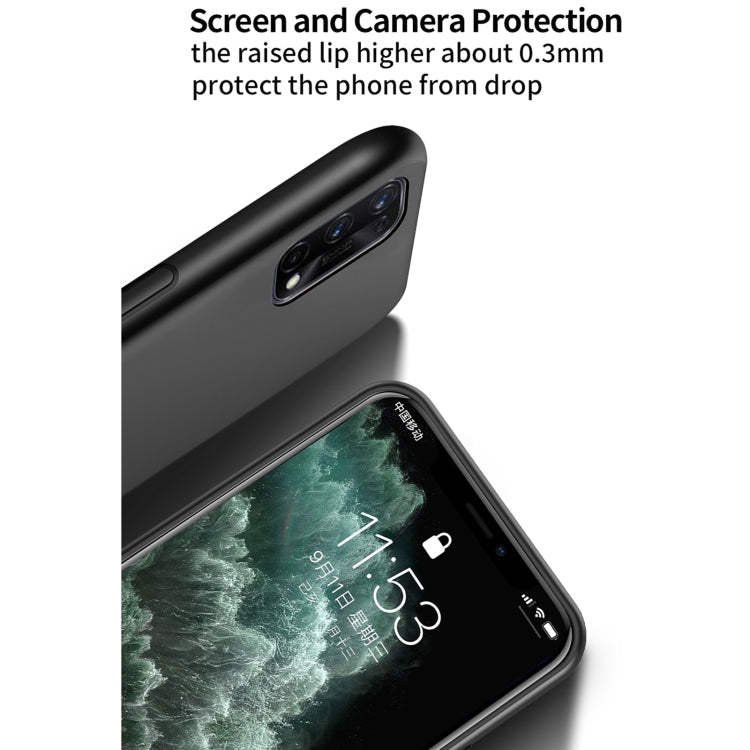 For OPPO Realme 7 Pro Classic Tilt Strip Grain Magnetic Shockproof PC + TPU Case