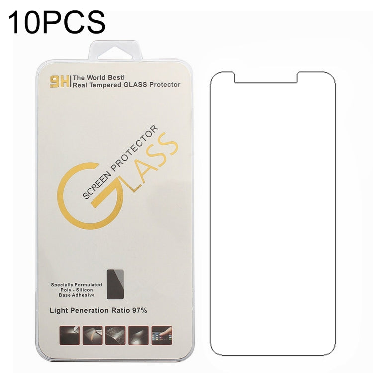 For Kingzone C5 10 PCS 0.26mm 9H 2.5D Tempered Glass Film