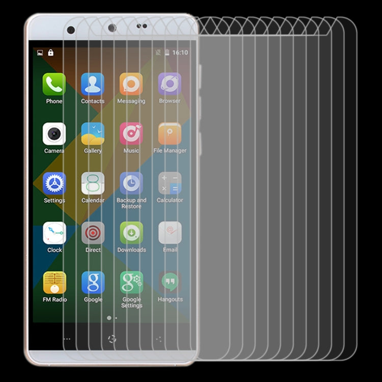 For Kingzone N5 10 PCS 0.26mm 9H 2.5D Tempered Glass Film