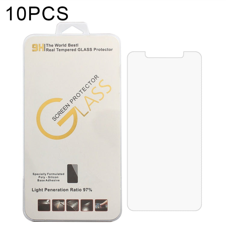 For Kingzone S2 10 PCS 0.26mm 9H 2.5D Tempered Glass Film