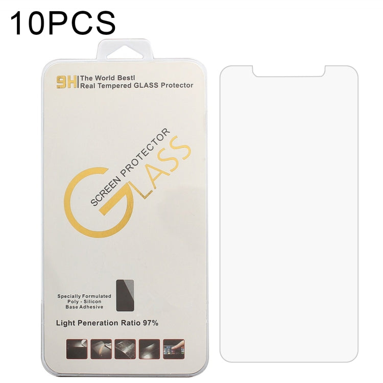 For Kingzone S3 10 PCS 0.26mm 9H 2.5D Tempered Glass Film