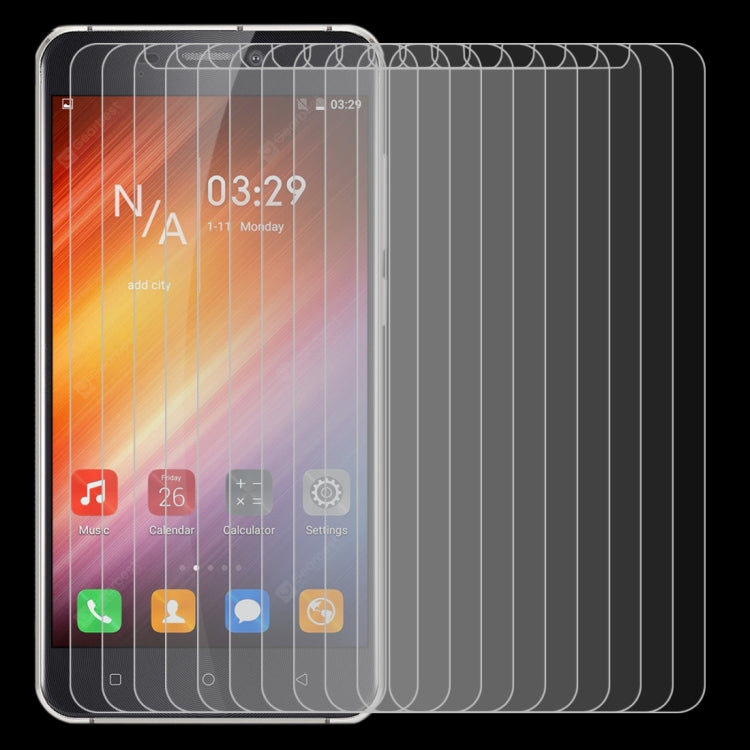 For Kingzone S3 10 PCS 0.26mm 9H 2.5D Tempered Glass Film