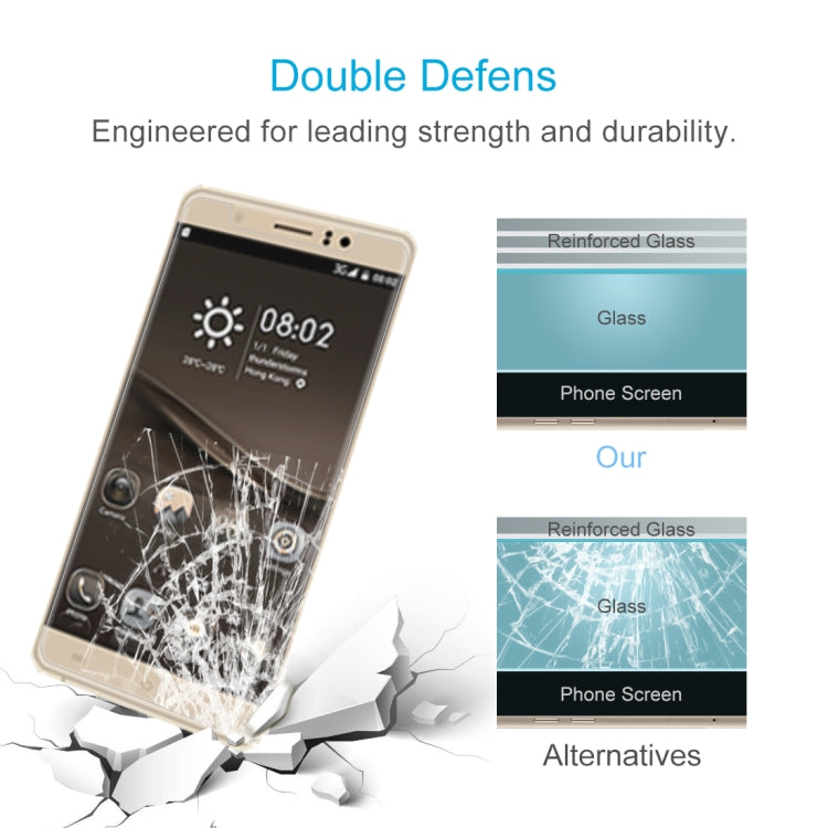 For Kingzone S10 10 PCS 0.26mm 9H 2.5D Tempered Glass Film