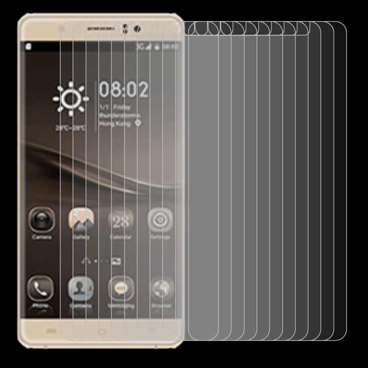 For Kingzone S10 10 PCS 0.26mm 9H 2.5D Tempered Glass Film