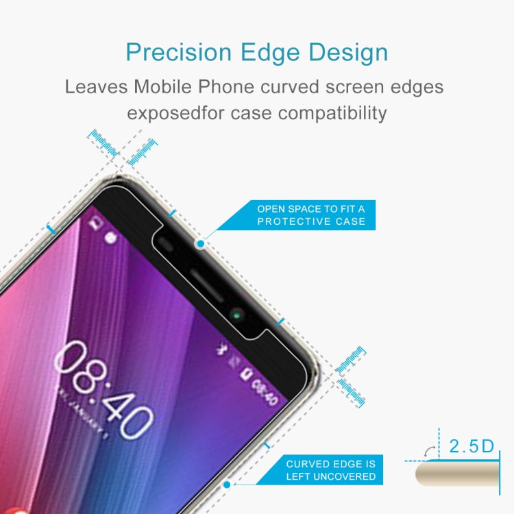 For Kingzone N6 10 PCS 0.26mm 9H 2.5D Tempered Glass Film