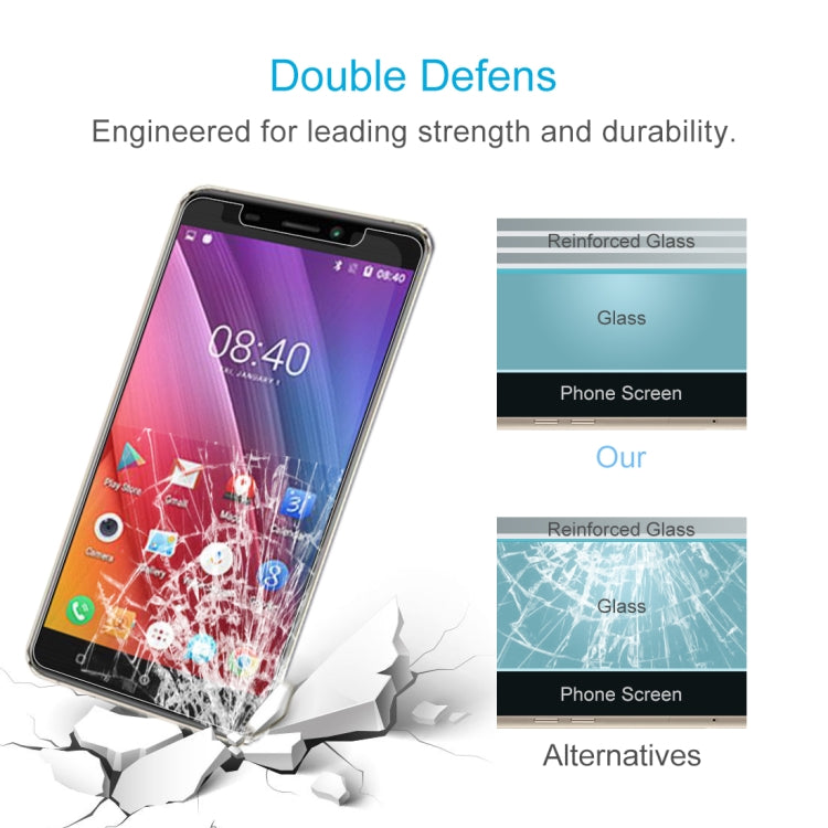 For Kingzone N6 10 PCS 0.26mm 9H 2.5D Tempered Glass Film