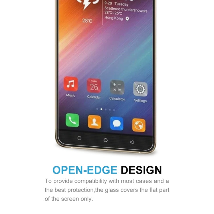 For Kingzone N10 10 PCS 0.26mm 9H 2.5D Tempered Glass Film