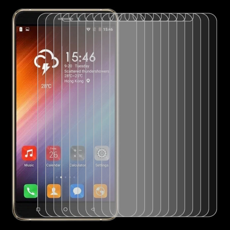 For Kingzone N10 10 PCS 0.26mm 9H 2.5D Tempered Glass Film