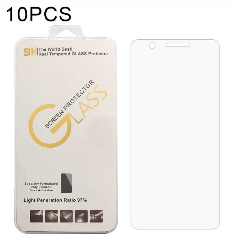 For Blackview BV5100 Pro 10 PCS 0.26mm 9H 2.5D Tempered Glass Film