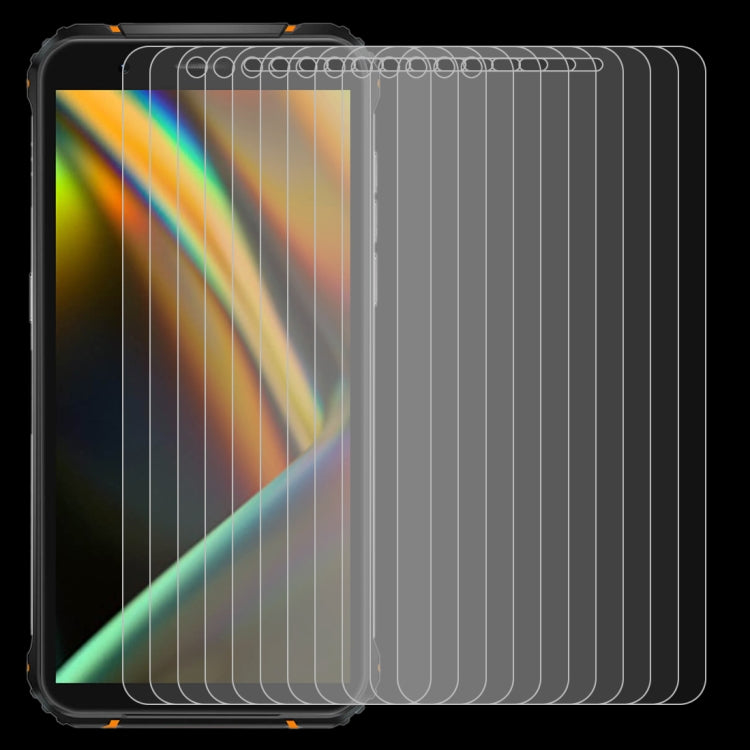 For Blackview BV5100 Pro 10 PCS 0.26mm 9H 2.5D Tempered Glass Film
