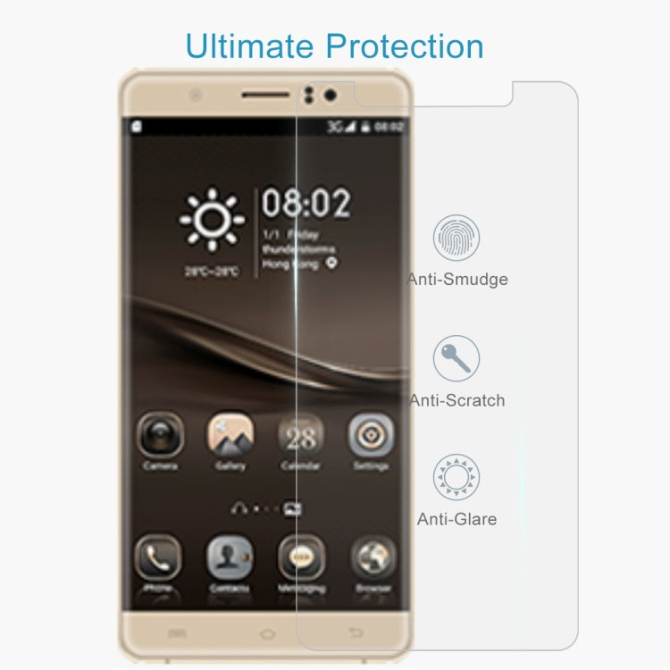 For Kingzone S10 50 PCS 0.26mm 9H 2.5D Tempered Glass Film