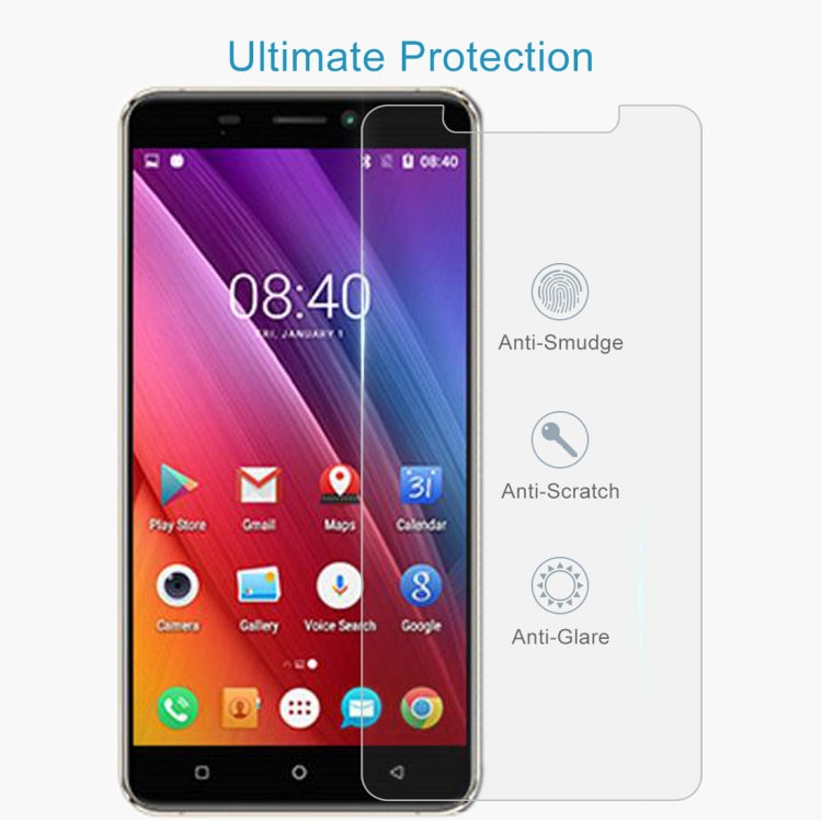 For Kingzone N6 50 PCS 0.26mm 9H 2.5D Tempered Glass Film