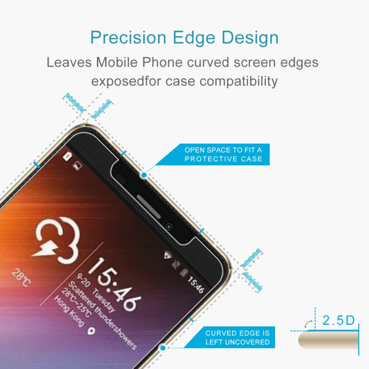 For Kingzone N10 50 PCS 0.26mm 9H 2.5D Tempered Glass Film