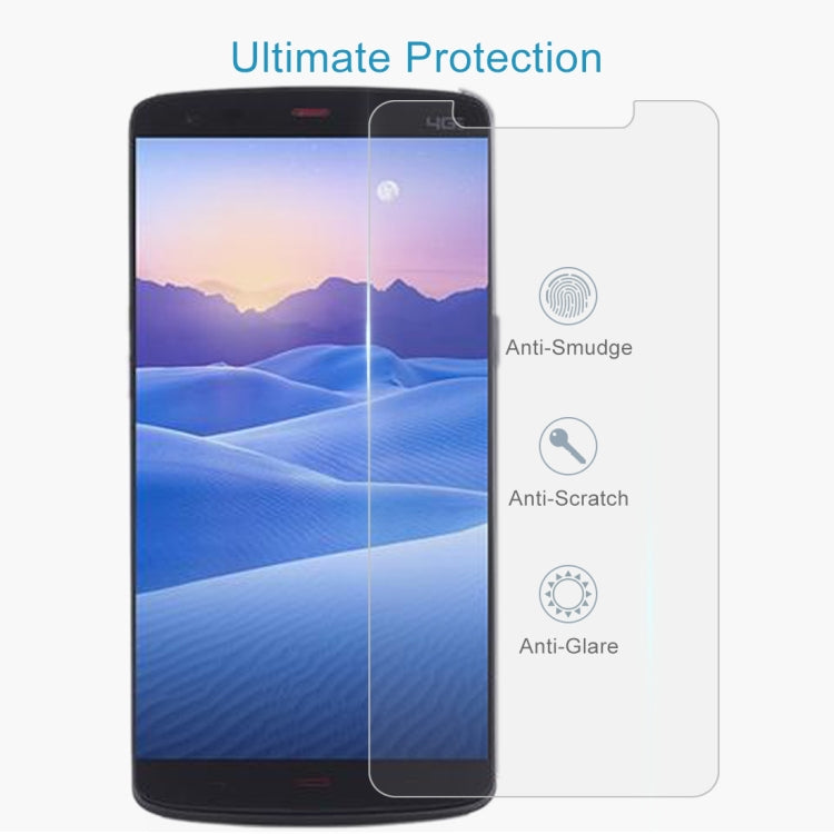 For Kingzone Z1 Plus 50 PCS 0.26mm 9H 2.5D Tempered Glass Film
