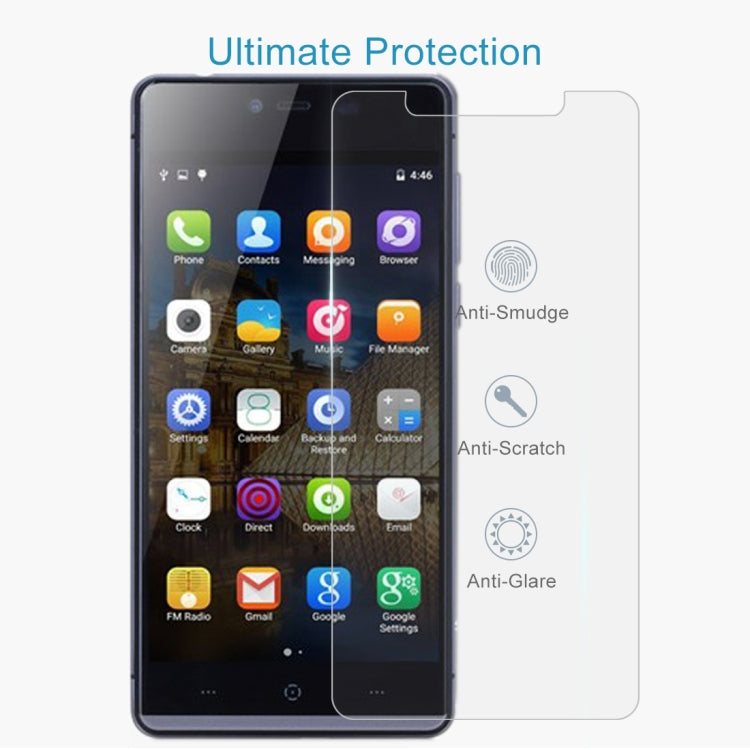 For Kingzone K2 50 PCS 0.26mm 9H 2.5D Tempered Glass Film