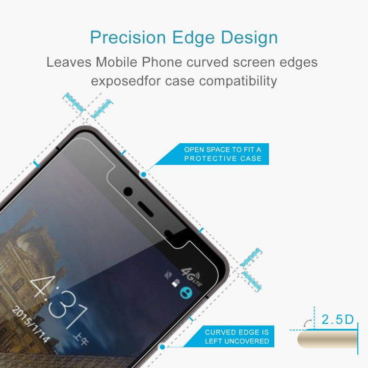 For Kingzone K2 Turbo 50 PCS 0.26mm 9H 2.5D Tempered Glass Film