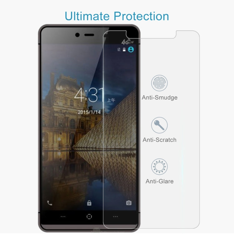For Kingzone K2 Turbo 50 PCS 0.26mm 9H 2.5D Tempered Glass Film