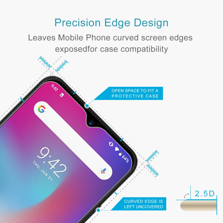 For UMIDIGI Power 50 PCS 0.26mm 9H 2.5D Tempered Glass Film
