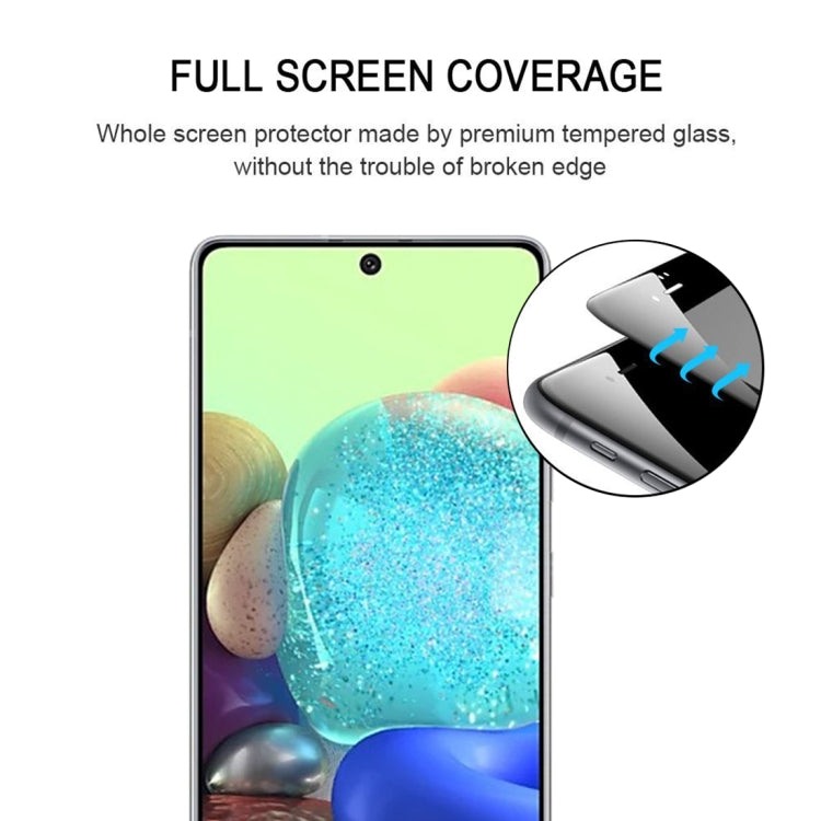 For Samsung Galaxy A72 4G Full Glue Full Screen Tempered Glass Film