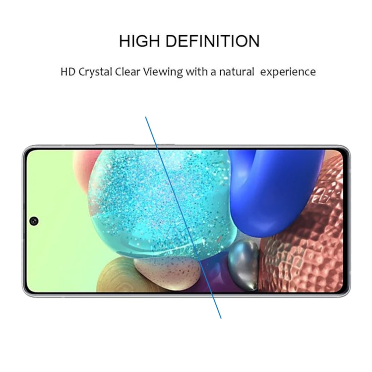 For Samsung Galaxy A72 4G Full Glue Full Screen Tempered Glass Film