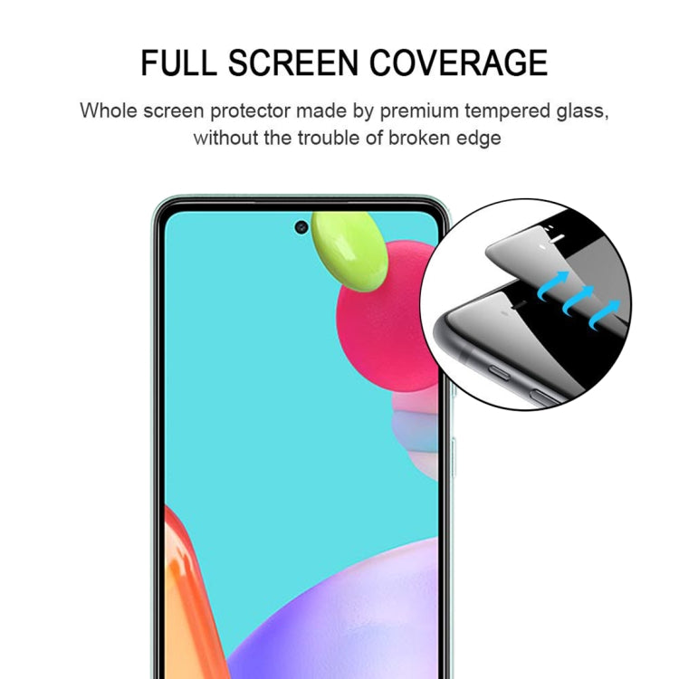 For Samsung Galaxy A52 5G / 4G Full Glue Full Screen Tempered Glass Film