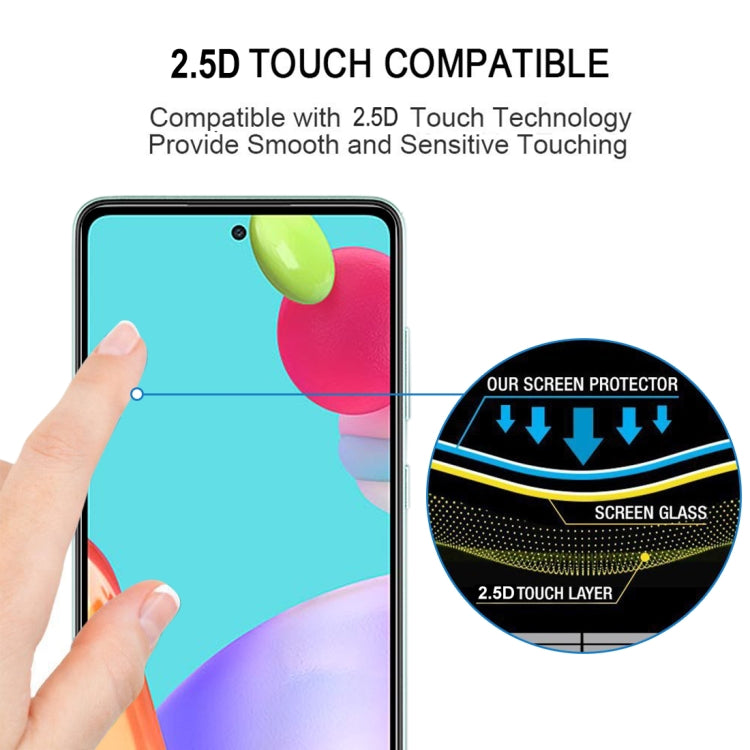 For Samsung Galaxy A52 5G / 4G Full Glue Full Screen Tempered Glass Film