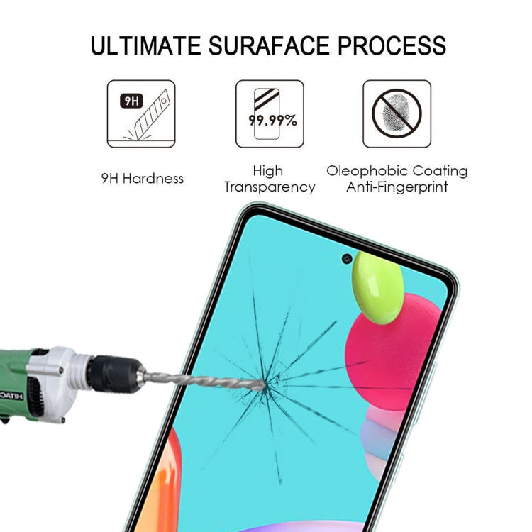For Samsung Galaxy A52 5G / 4G Full Glue Full Screen Tempered Glass Film