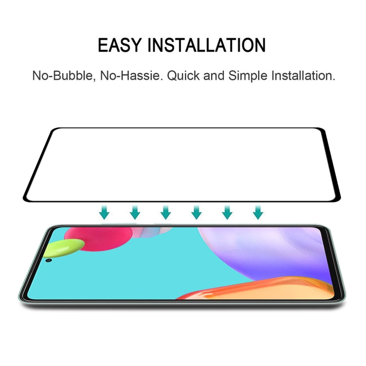 For Samsung Galaxy A52 5G / 4G Full Glue Full Screen Tempered Glass Film