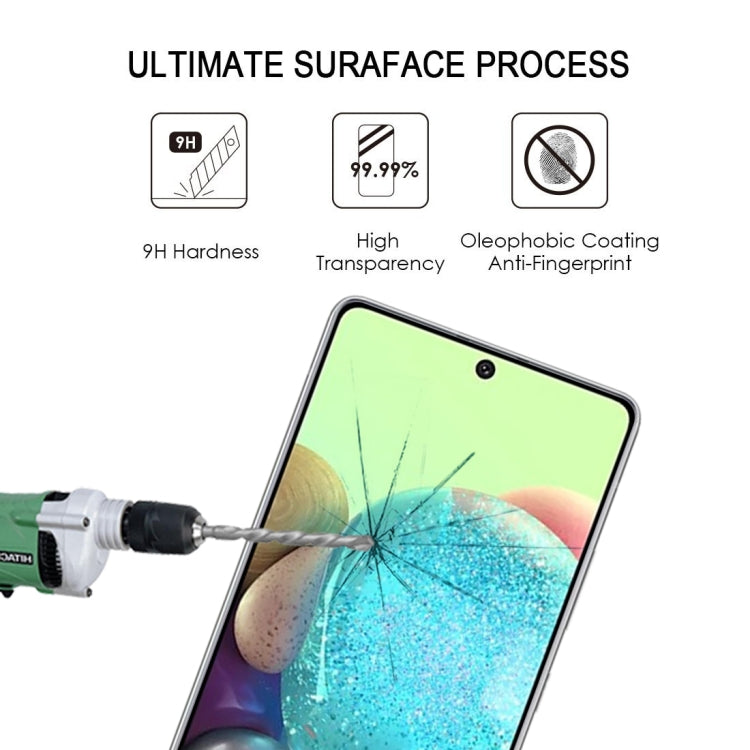 For Samsung Galaxy A72 4G 25 PCS Full Glue Full Screen Tempered Glass Film